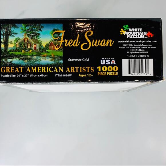 Fred Swan Great American Artists Puzzle 1000 pc - Picture 3 of 5